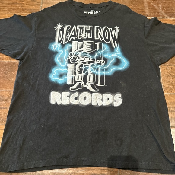 Death Row Records Black Short Sleeve Tee - Picture 4 of 5